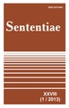 					View Vol. 28 No. 1 (2013): SENTENTIAE
				