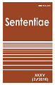 					View Vol. 35 No. 2 (2016): SENTENTIAE
				