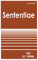 					View Vol. 19 No. 1 (2008): SENTENTIAE
				