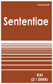 					View Vol. 21 No. 2 (2009): SENTENTIAE
				